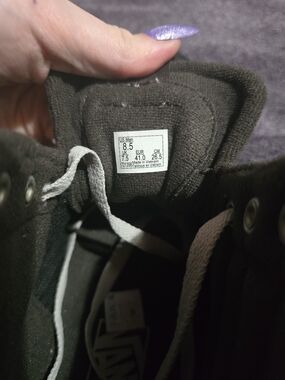 Dark Brown High-Top Van Guards with White Laces